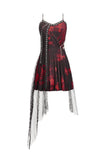 Bloodstained Abyss · Punk Asymmetrical Slip Dress DW1072