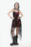 Bloodstained Abyss · Punk Asymmetrical Slip Dress DW1072
