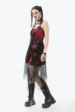 Bloodstained Abyss · Punk Asymmetrical Slip Dress DW1072