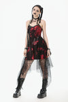 Bloodstained Abyss · Punk Asymmetrical Slip Dress DW1072
