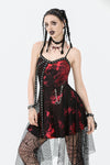 Bloodstained Abyss · Punk Asymmetrical Slip Dress DW1072