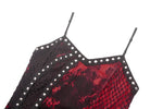 Bloodstained Abyss · Punk Asymmetrical Slip Dress DW1072