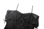 Gothic Black Lace Off-Shoulder High-Low Dress DW1077