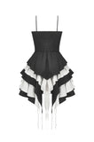gothic lolita black and white dress Gothic Lolita Black and White Preppy Bow Dress DW1083 – Gothlolibeauty