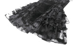 Gothic Bat Coffin Lolita Dress with Lace Ruffles and Adjustable Ties DW1088