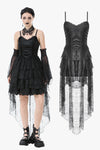 Dark Swan Layered Lace Tail Dress DW1097