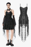 Dark Swan Layered Lace Tail Dress DW1097