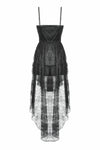 Dark Swan Layered Lace Tail Dress DW1097
