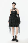 Dark Swan Layered Lace Tail Dress DW1097