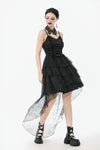Dark Swan Layered Lace Tail Dress DW1097