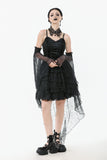 Dark Swan Layered Lace Tail Dress DW1097