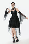 Dark Swan Layered Lace Tail Dress DW1097