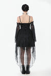 Dark Swan Layered Lace Tail Dress DW1097