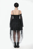 Dark Swan Layered Lace Tail Dress DW1097