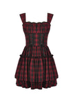 Christmas Plaid Layered Cake Dress DW1118