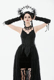 Romantic Gothic Lace Tail Dress DW1119