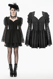 Gothic Lace Jacquard Priness Dress DW1137