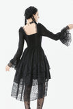 Romantic Gothic Lace High-Low Tiered Dress DW1138
