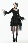 Romantic Gothic Lace High-Low Tiered Dress DW1138