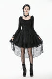 Romantic Gothic Lace High-Low Tiered Dress DW1138