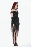 Baroque Lace-Tiered Off-Shoulder Dress DW1144 - Gothlolibeauty