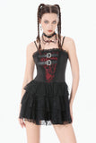 Crimson Shadow Layered Lace Cake Dress DW1146 - Gothlolibeauty