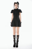 Dark Lolita Bow-Trim Dress DW1148 - Gothlolibeauty