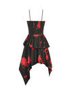 Red-Black Tie-Dye Punk Dress DW1149 - Gothlolibeauty