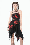 Red-Black Tie-Dye Punk Dress DW1149 - Gothlolibeauty