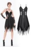 Punk Sleeveless Spiked Dress DW1150 - Gothlolibeauty