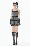 Striped Gothic Mini Dress DW1152 - Gothlolibeauty