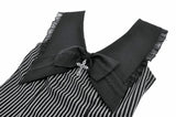 Vintage Striped Ruffle-Tier Dress DW1153 - Gothlolibeauty