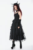 Gothic Satin Lace Dress DW1154 - Gothlolibeauty