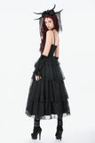 Gothic Satin Lace Dress DW1154 - Gothlolibeauty