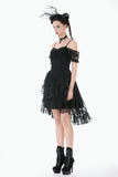 Romantic Gothic Lace Layered High-low Dress DW1155 - Gothlolibeauty