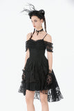 Romantic Gothic Lace Layered High-low Dress DW1155 - Gothlolibeauty