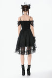 Romantic Gothic Lace Layered High-low Dress DW1155 - Gothlolibeauty
