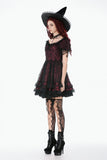 Red Black Lace Priness Dress DW1160 - Gothlolibeauty