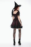 Red Black Lace Priness Dress DW1160 - Gothlolibeauty