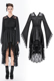 Black Gothic Kimono Tail Dress DW1163 - Gothlolibeauty