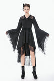 Black Gothic Kimono Tail Dress DW1163 - Gothlolibeauty