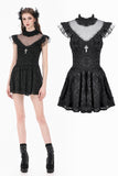 Dark Sacred Lace High-Neck Gothic Dress DW1164