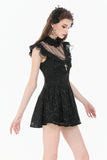 Dark Sacred Lace High-Neck Gothic Dress DW1164