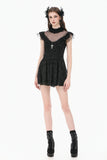 Dark Sacred Lace High-Neck Gothic Dress DW1164