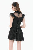 Dark Sacred Lace High-Neck Gothic Dress DW1164