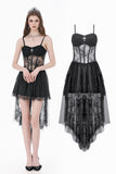 Dark Ritual Gothic Lace Hollow Tail Dress DW1166