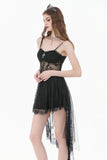 Dark Ritual Gothic Lace Hollow Tail Dress DW1166