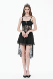 Dark Ritual Gothic Lace Hollow Tail Dress DW1166