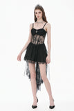 Dark Ritual Gothic Lace Hollow Tail Dress DW1166