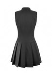 Dark Punk Spider-Web Cutout Corset Mini Dress DW1167